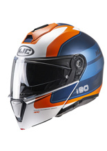 Flip Up helmet HJC i90 Wasco white-blue-orange