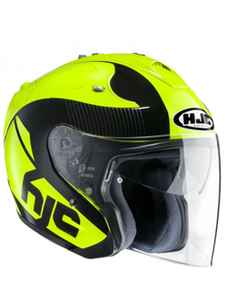 Open face helmet HJC FG-JET Acadia black-fluo yellow